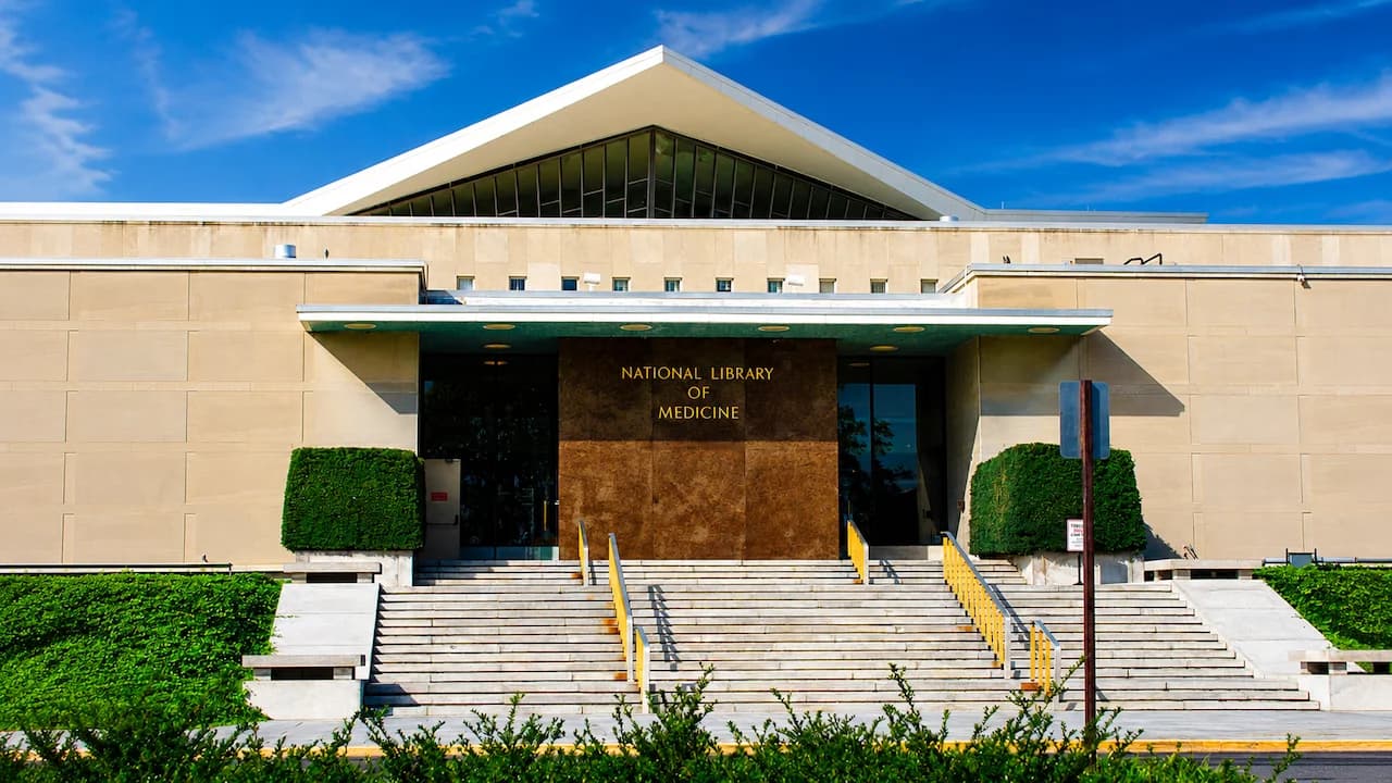 National Library of Medicine entrance, a PriWatt smart glass project