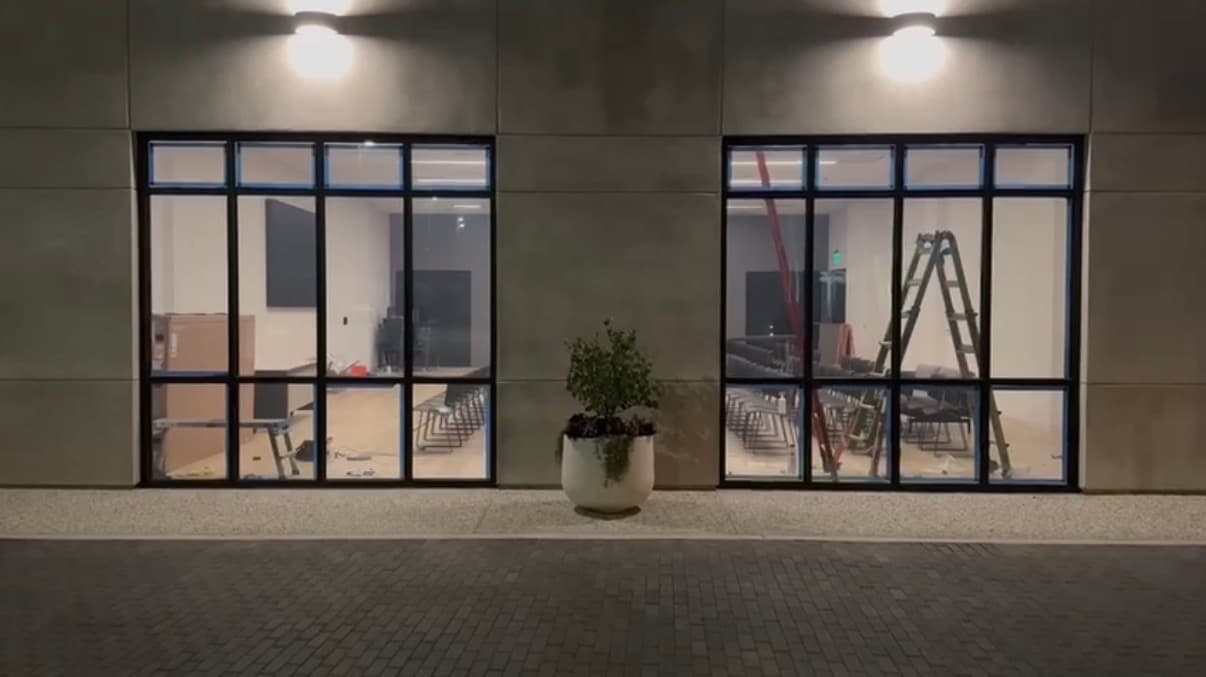 Titleist Performance Institute glazing at night