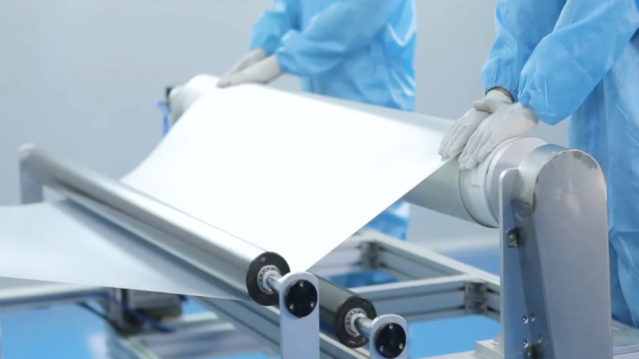 A roll of PriWatt switchable film under quality testing