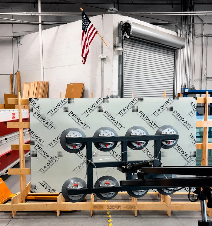 Load testing PriWatt smart glass for durability and reliability