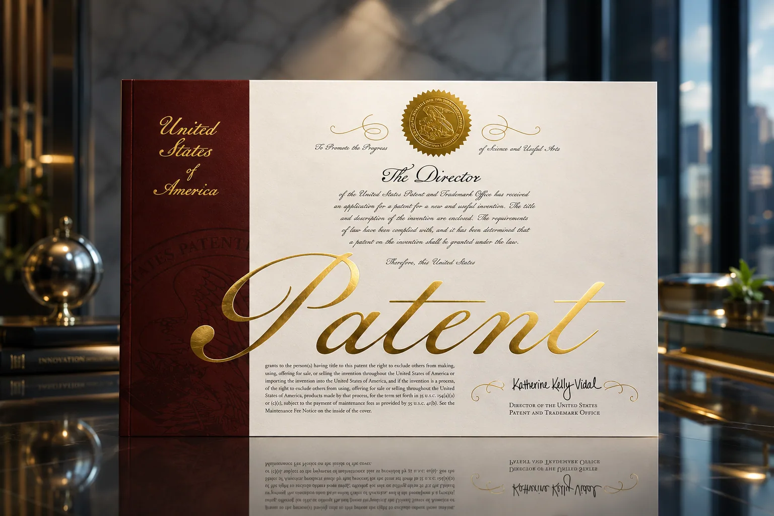 United States patent certificate held by PriWatt
