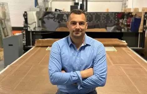 Anton Yerkeyev in the PriWatt production hall