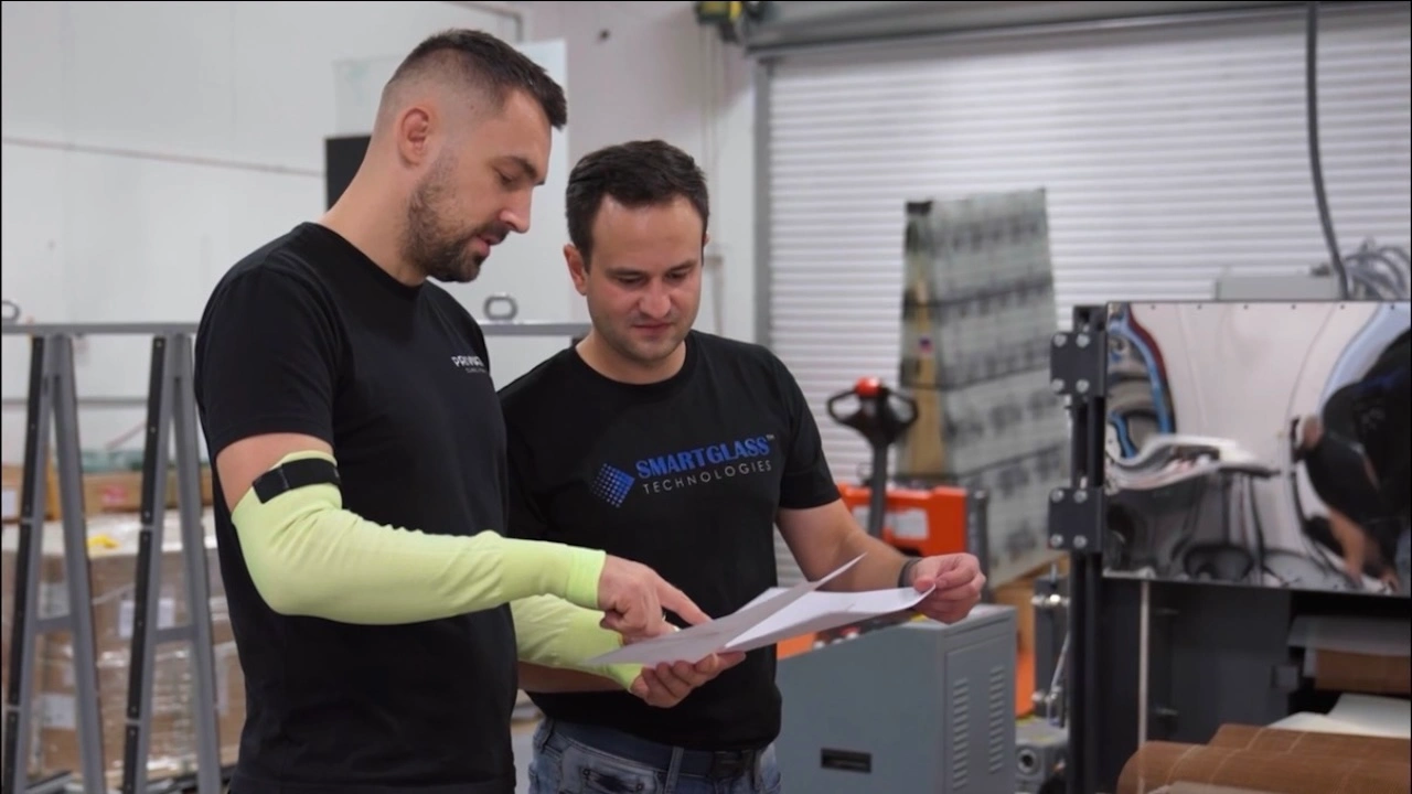 The PriWatt team reviewing project specifications