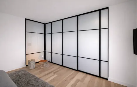 A PriWatt switchable glass partition wall