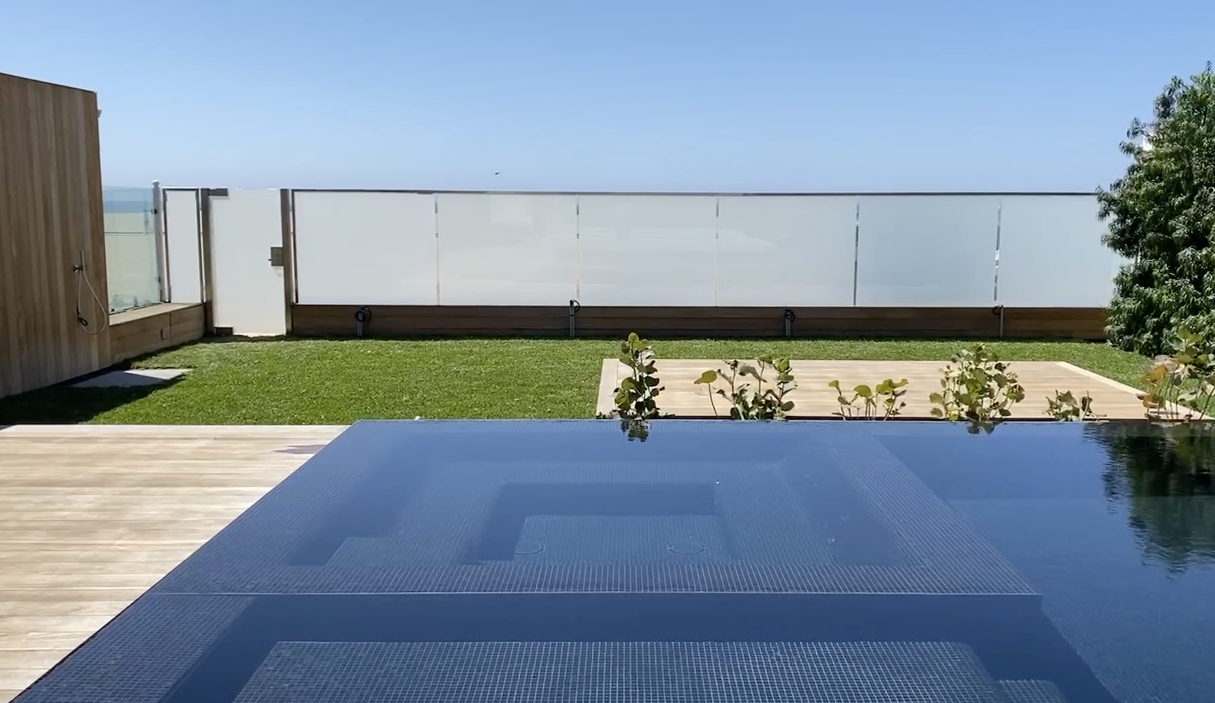 Switchable Glass Fence for an Ocean Front Villa