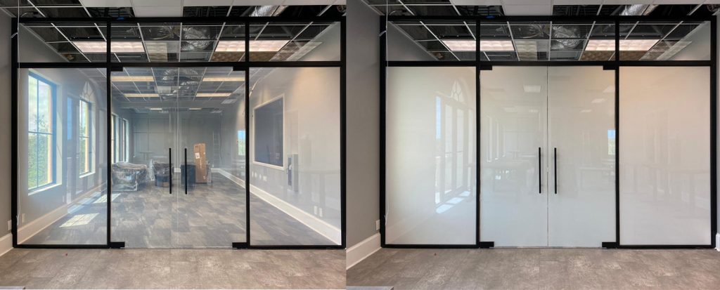 Redcon1 Miami office uses PriWatt Switchable Glass
